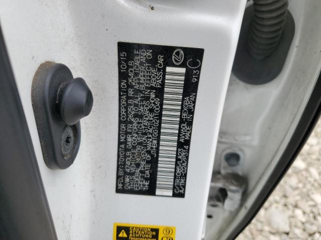 2016 LEXUS ES 300H - JTHBW1GG1G2110049