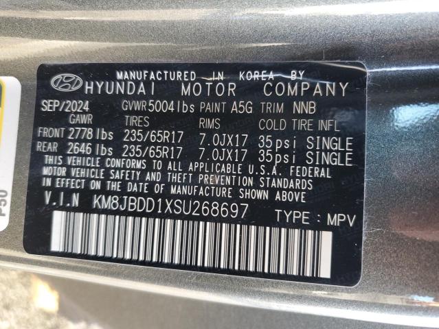 2025 HYUNDAI TUCSON BLUE KM8JBDD1XSU268697