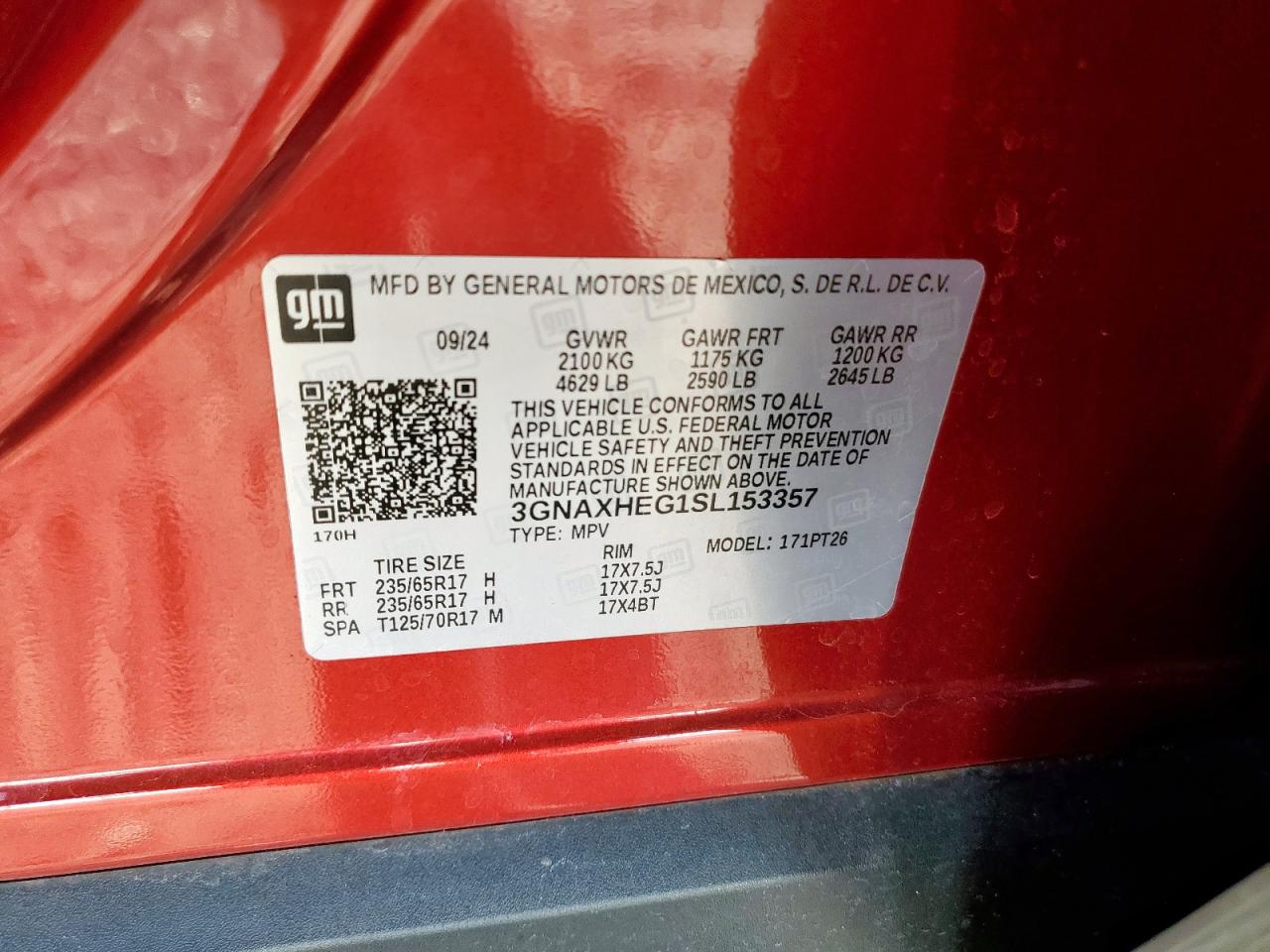 CHEVROLET EQUINOX LT