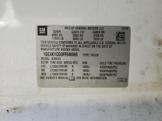 2015 CHEVROLET SILVERADO K3500 1GC4KYCG0FF646566