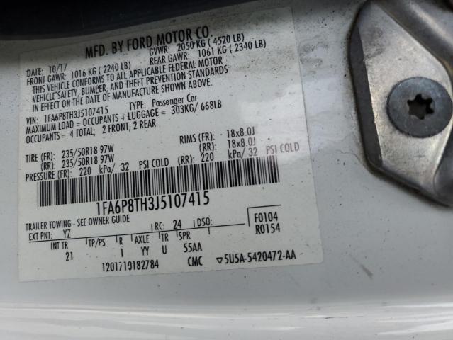 2018 FORD MUSTANG 1FA6P8TH3J5107415