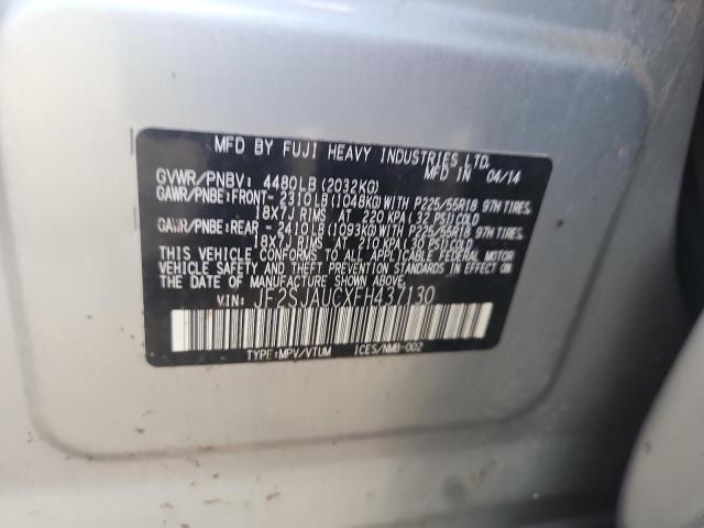 2015 SUBARU FORESTER 2.5I TOURING JF2SJAUCXFH437130