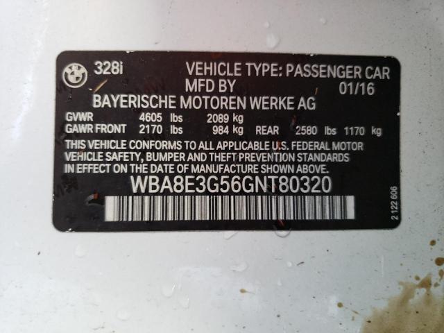 2016 BMW 328 XI SUL WBA8E3G56GNT80320