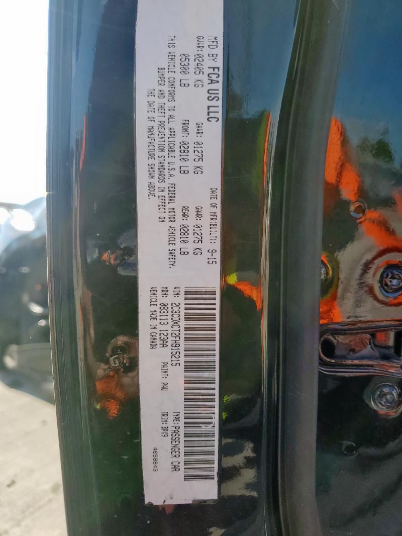 2015 DODGE CHARGER R/ - 2C3CDXCT2FH915215