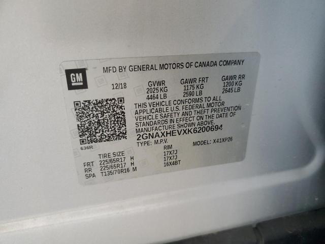 2019 CHEVROLET EQUINOX LS - 2GNAXHEVXK6200694