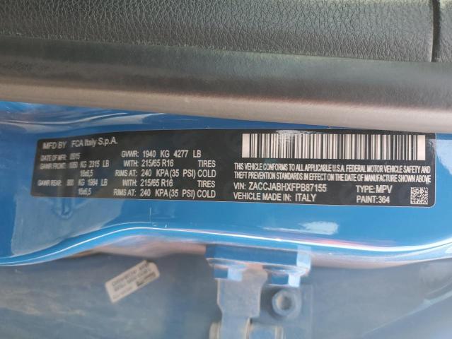 2015 JEEP RENEGADE LATITUDE #3260562073