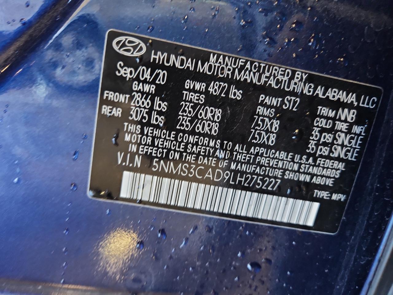 HYUNDAI SANTA FE SEL