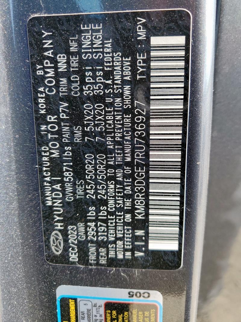 2024 HYUNDAI PALISADE XRT - KM8R3DGE7RU736927