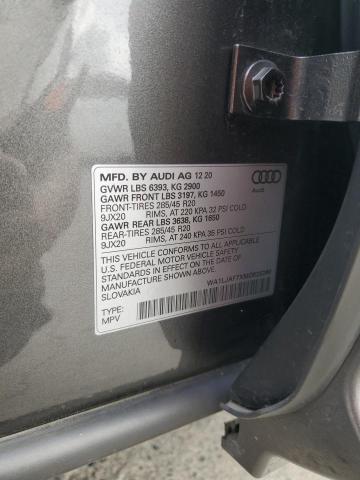 2021 AUDI Q7 PREMIUM WA1LJAF7XMD025260