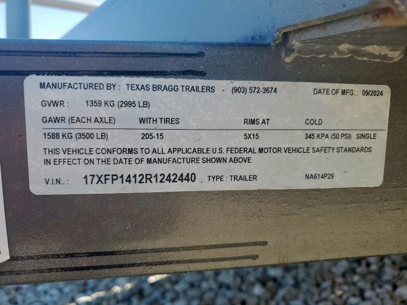 2024 TEXASBRAGG TRAILER #3234343114