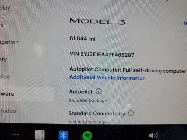 2023 TESLA MODEL 3 5YJ3E1EA4PF466287