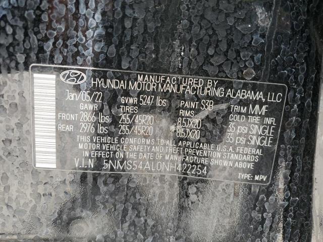 2022 HYUNDAI SANTA FE C 5NMS54AL0NH422254