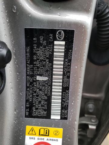 2016 LEXUS ES 350 58ABK1GG4GU007018