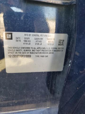 2016 CHEVROLET MALIBU LT 1G1ZE5ST6GF318959