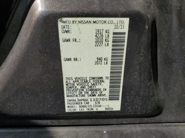 2016 NISSAN ALTIMA 2.5 - 1N4AL3AP6GC110705