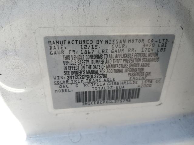 2016 NISSAN VERSA NOTE S 3N1CE2CPXGL375798