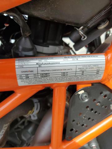 2019 KTM 390 DUKE MD2JPJ400KC201442
