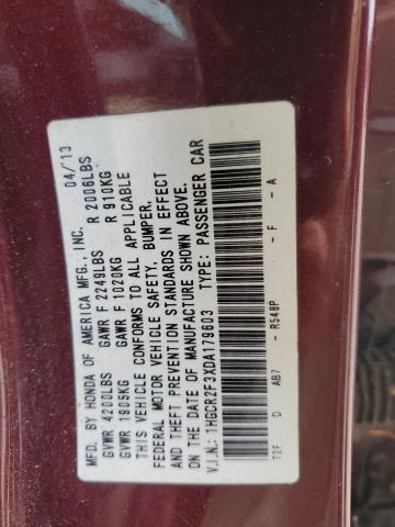 2013 HONDA ACCORD LX - 1HGCR2F3XDA179603