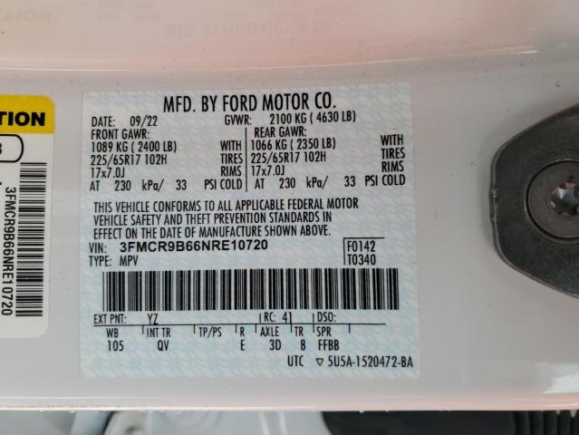 2022 FORD BRONCO SPO 3FMCR9B66NRE10720