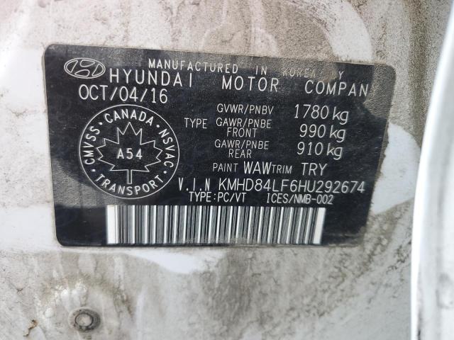 2017 HYUNDAI ELANTRA SE - KMHD84LF6HU292674