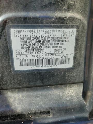 2017 NISSAN SENTRA S - 3N1AB7AP1HY308463
