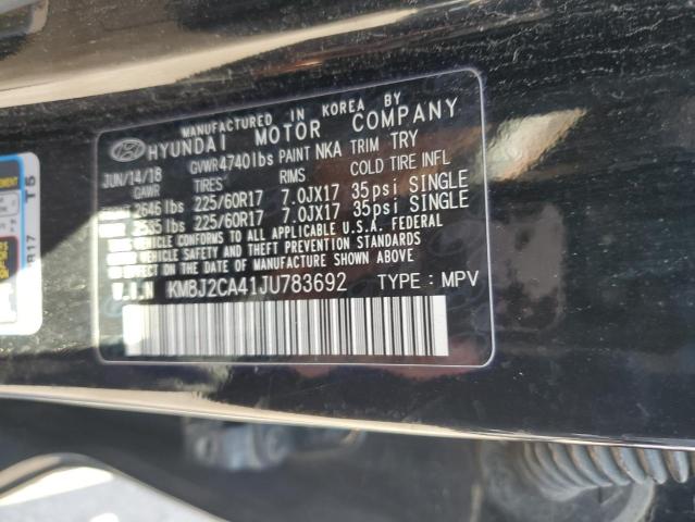 2018 HYUNDAI TUCSON SE KM8J2CA41JU783692