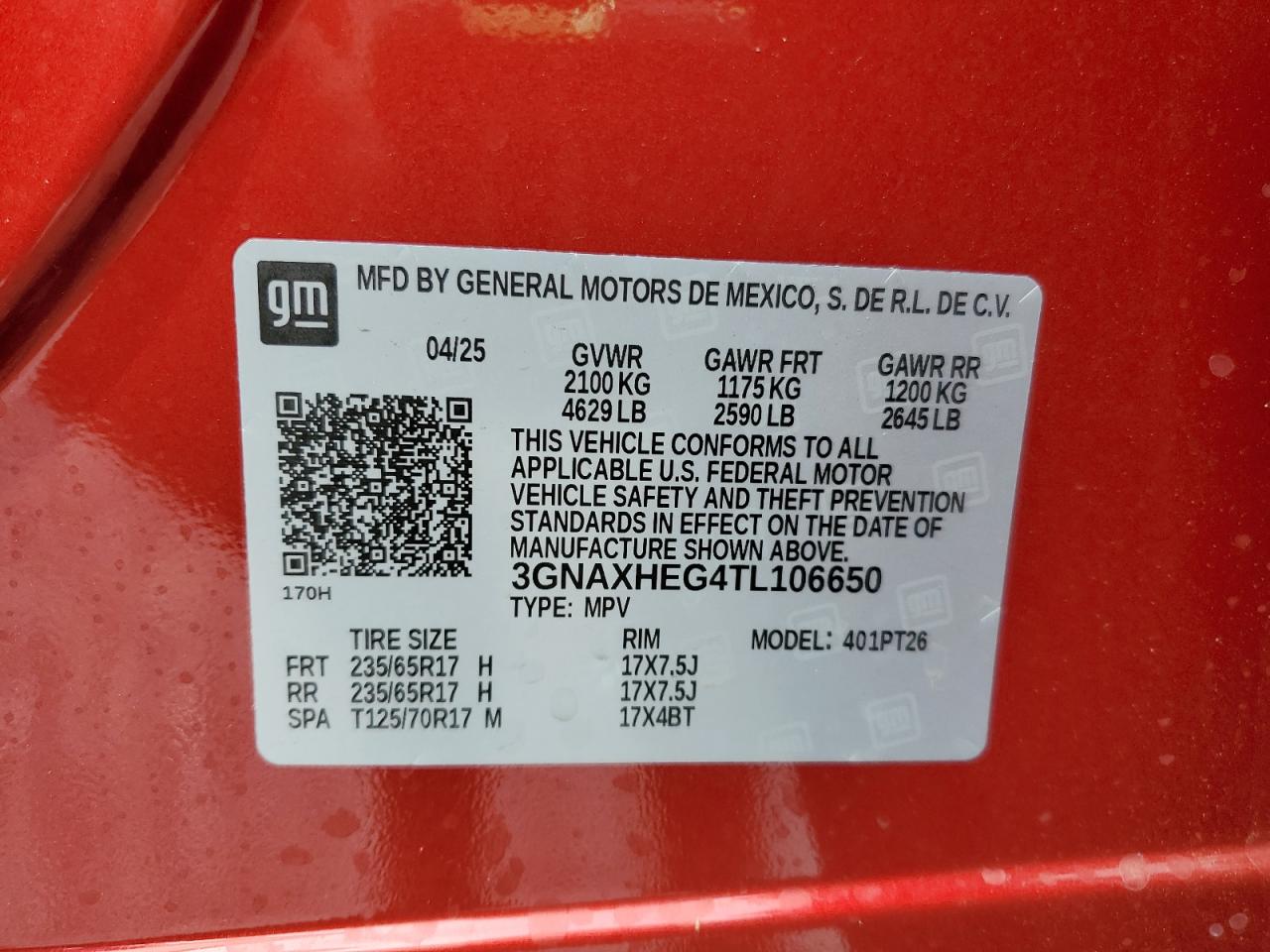 CHEVROLET EQUINOX LT