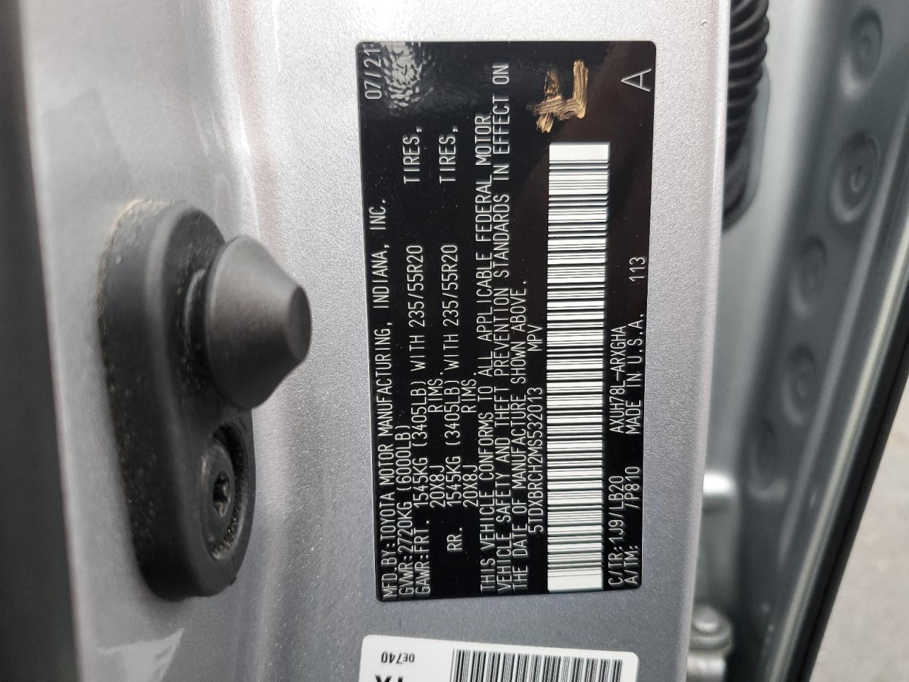 TOYOTA HIGHLANDER HYBRID LIMITED