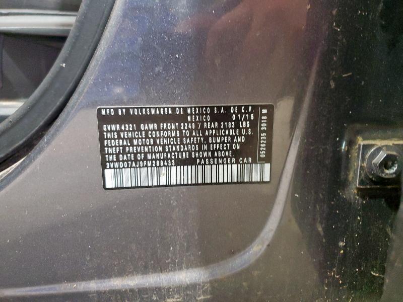 2015 VOLKSWAGEN JETTA SE 3VWD07AJ9FM289433