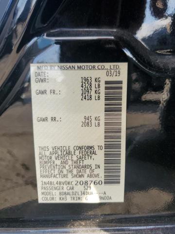 2019 NISSAN ALTIMA S 1N4BL4BV0KC208760