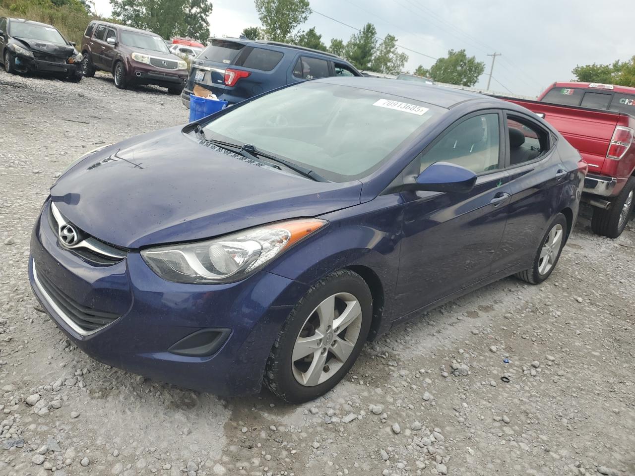 Lot #3287737165 2013 HYUNDAI ELANTRA GLS