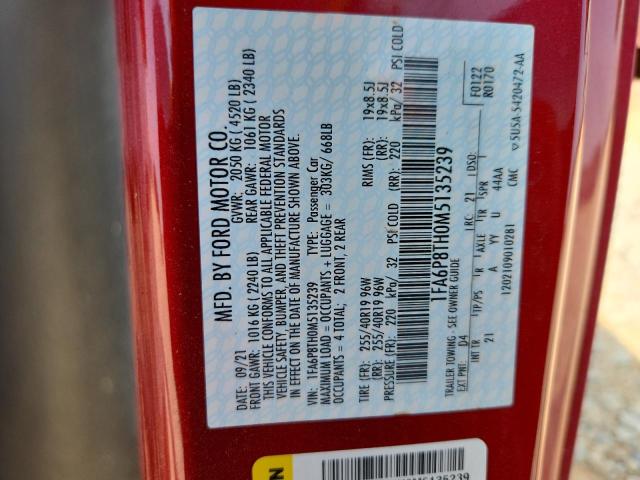 2021 FORD MUSTANG - 1FA6P8TH0M5135239