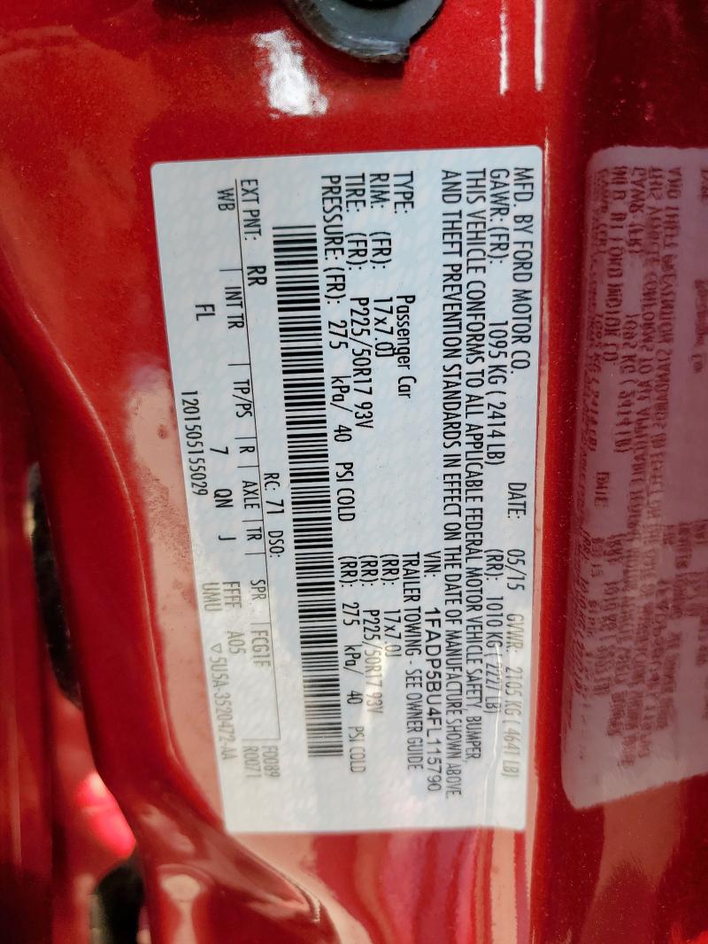 2015 FORD C-MAX SEL 1FADP5BU4FL115790