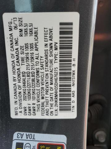 2HKRM4H35DH676275 2013 HONDA CRV