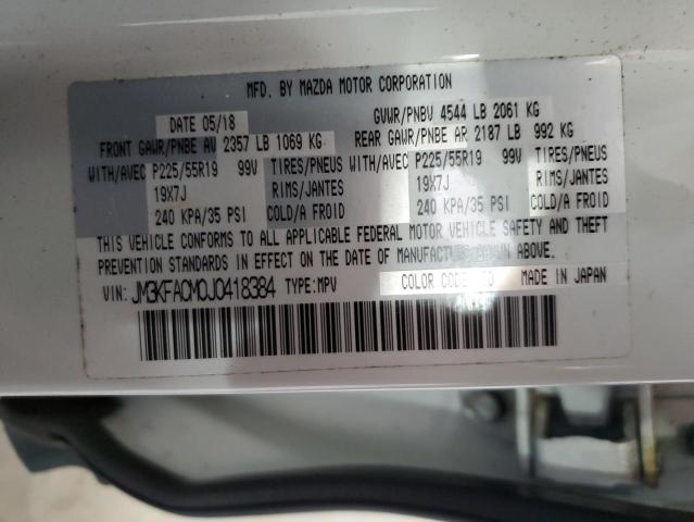 2018 MAZDA CX-5 TOURI JM3KFACM0J0418384