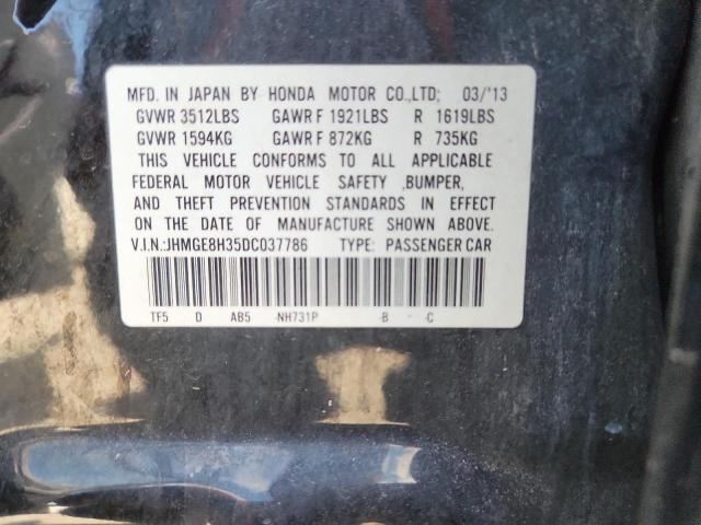 2013 HONDA FIT - JHMGE8H35DC037786