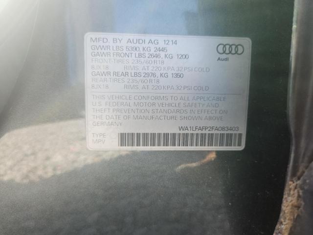 2015 AUDI Q5 PREMIUM #3296976828