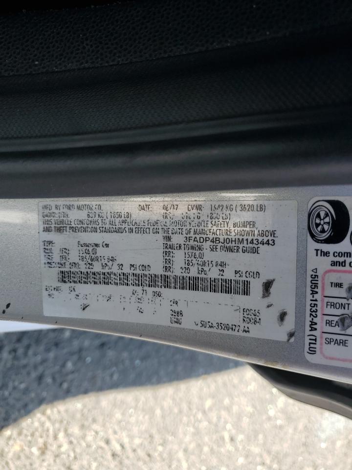 Lot #3308600497 2017 FORD FIESTA SE