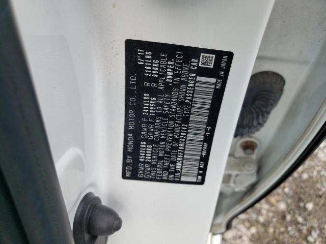 2017 HONDA ACCORD TOURING HYBRID JHMCR6F70HC028142