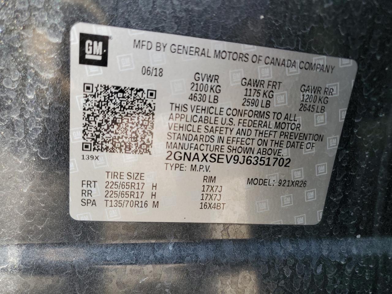 CHEVROLET EQUINOX LT