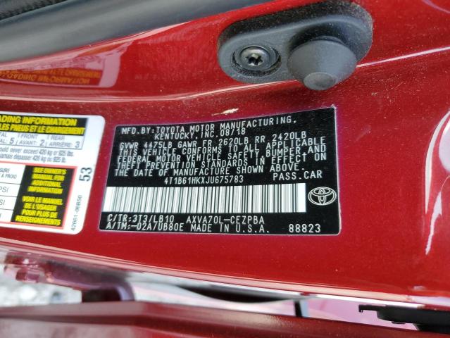 2018 TOYOTA CAMRY XSE - 4T1B61HKXJU675783