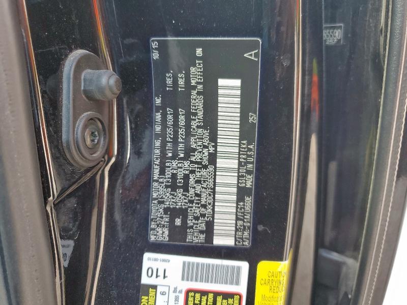 2015 TOYOTA SIENNA LE 5TDKK3DC7FS665590