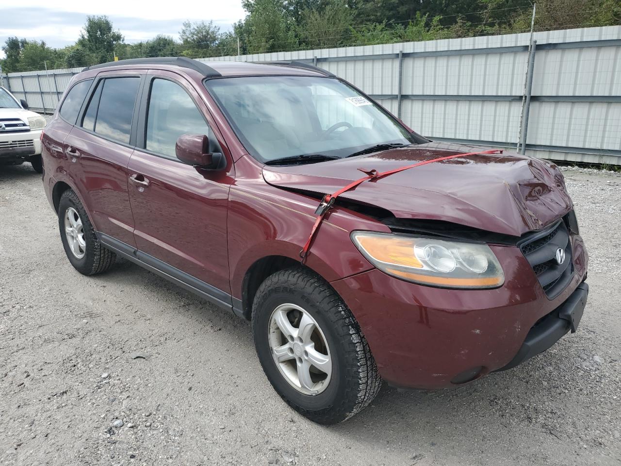 Lot #3282579866 2008 HYUNDAI SANTA FE GLS