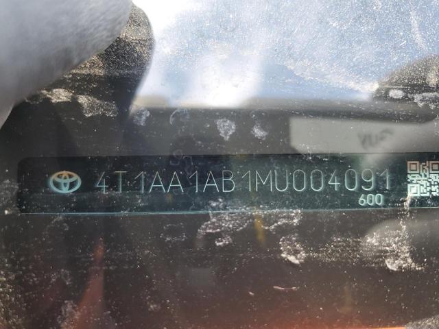 2021 TOYOTA AVALON XLE 4T1AA1AB1MU004091