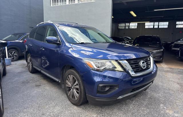 NISSAN PATHFINDER 2019 blue  gas 5N1DR2MN8KC639913 photo #1