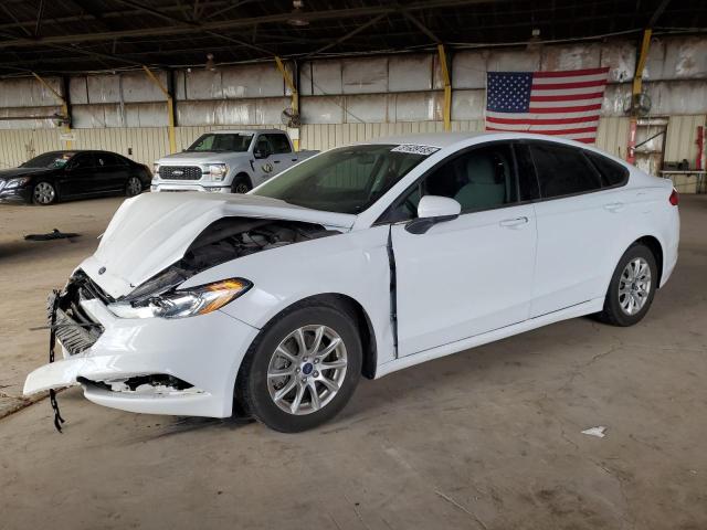 FORD FUSION S 2018 white  gas 3FA6P0G79JR187349 photo #1