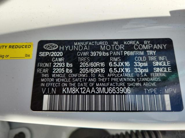 2021 HYUNDAI KONA SE #3294455494