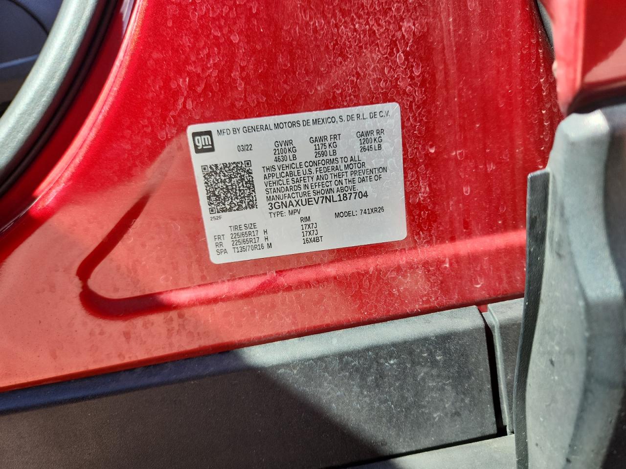 CHEVROLET EQUINOX LT