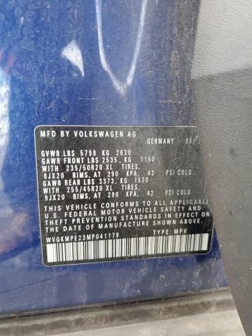 2021 VOLKSWAGEN ID.4 PRO S WVGKMPE23MP041179