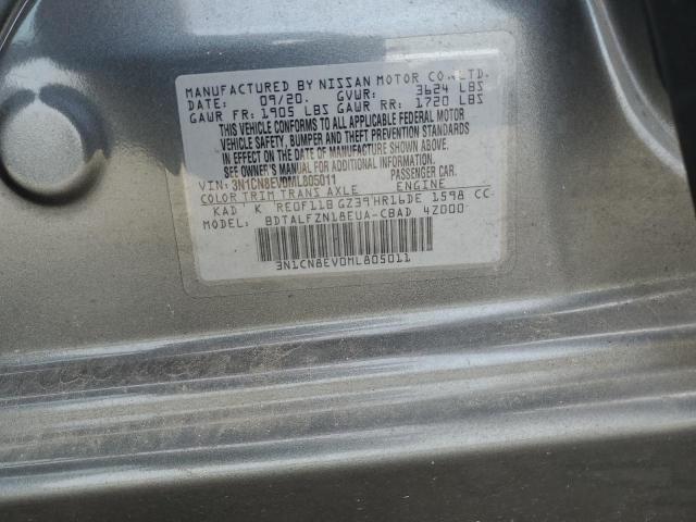 2021 NISSAN VERSA SV - 3N1CN8EV0ML805011